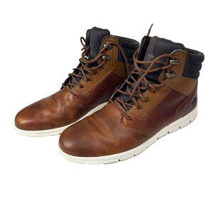 Timberland Graydon Sneaker Boots Men's 11.5 Brown Leather Lace-Up Padded Comfort